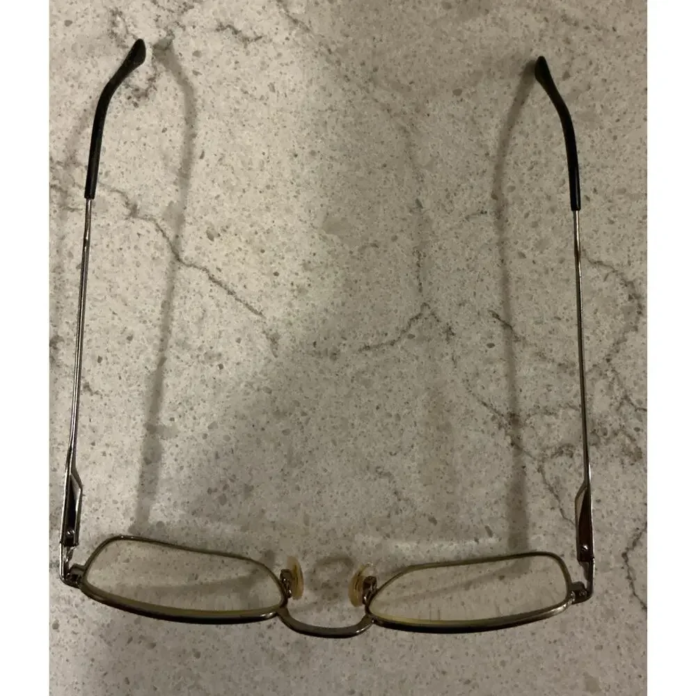 Luxottica SCOTT NATURAL Eyeglass Frames Silver Metal Rectangular Full Rim 53-18